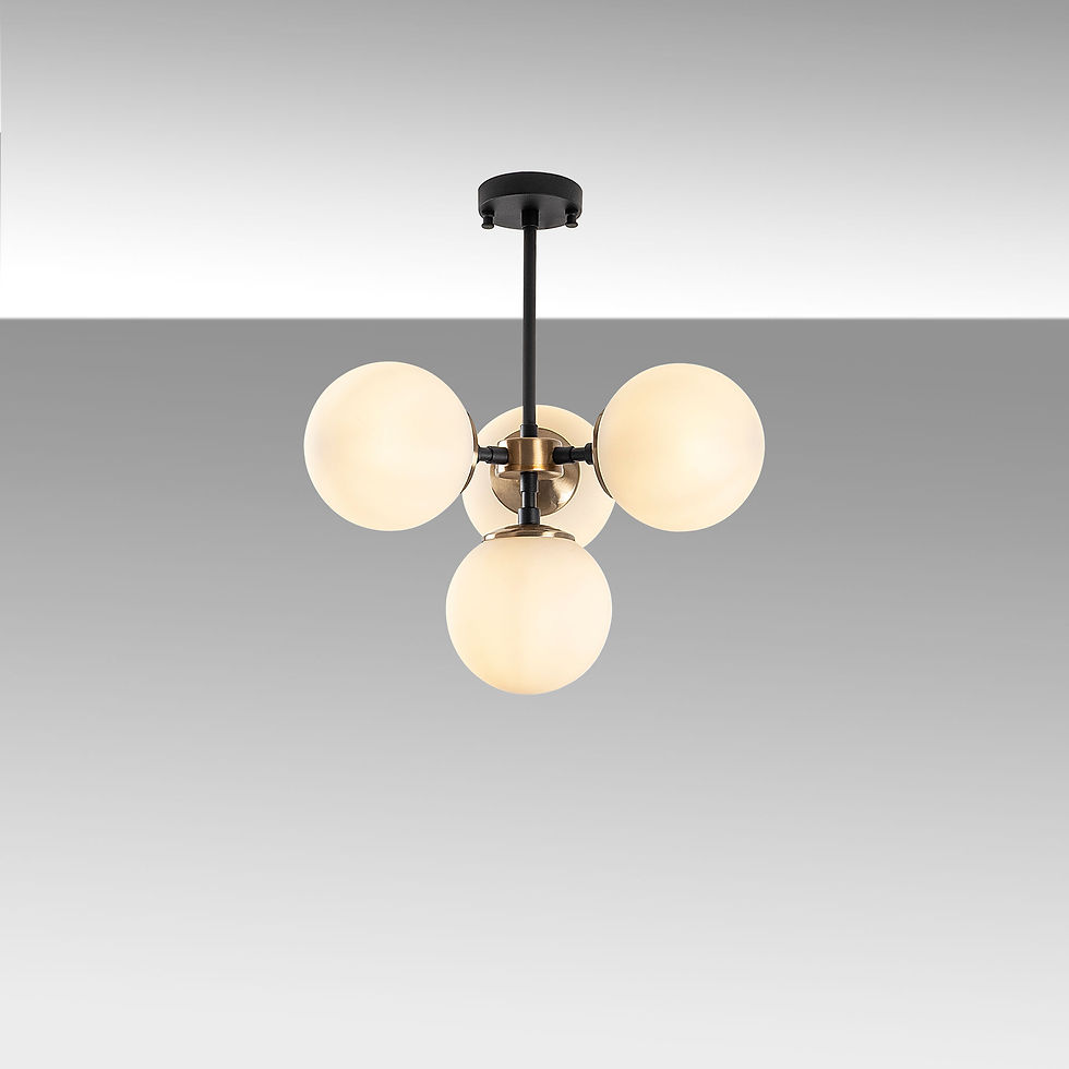 Thumbnail: LustraVogue: AntiqMetal Glow Chandelier