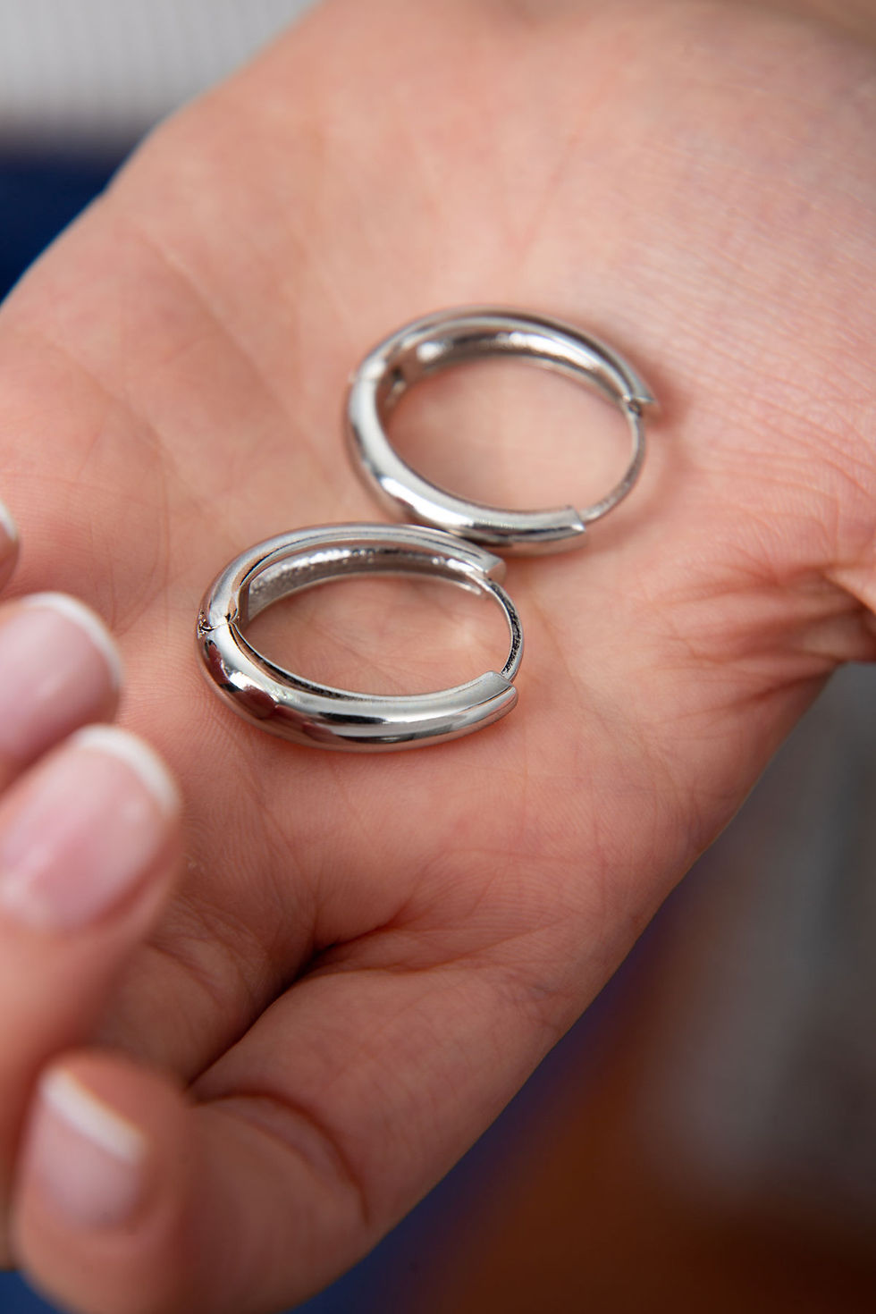 Thumbnail: ElysianMetal Chic: Tarnish-Free Elegance Earrings
