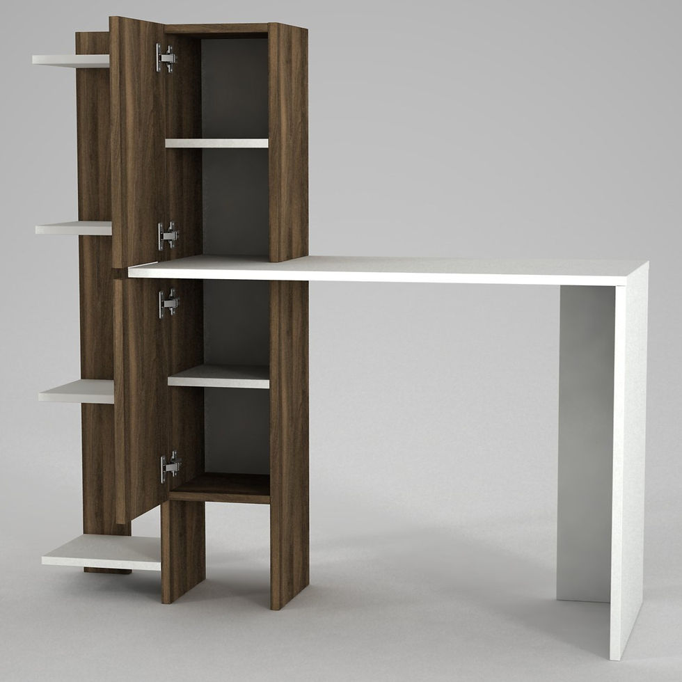 Thumbnail: Gina - White, Walnut