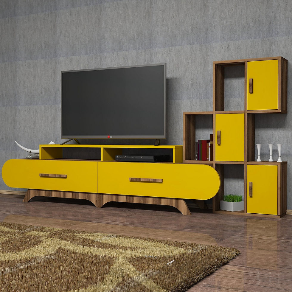 Thumbnail: Flora S - Walnut, Yellow