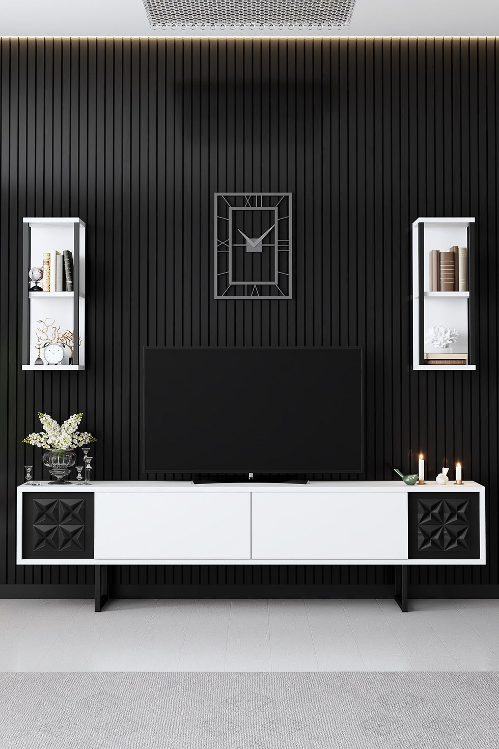 Thumbnail: Black Line - White, Black