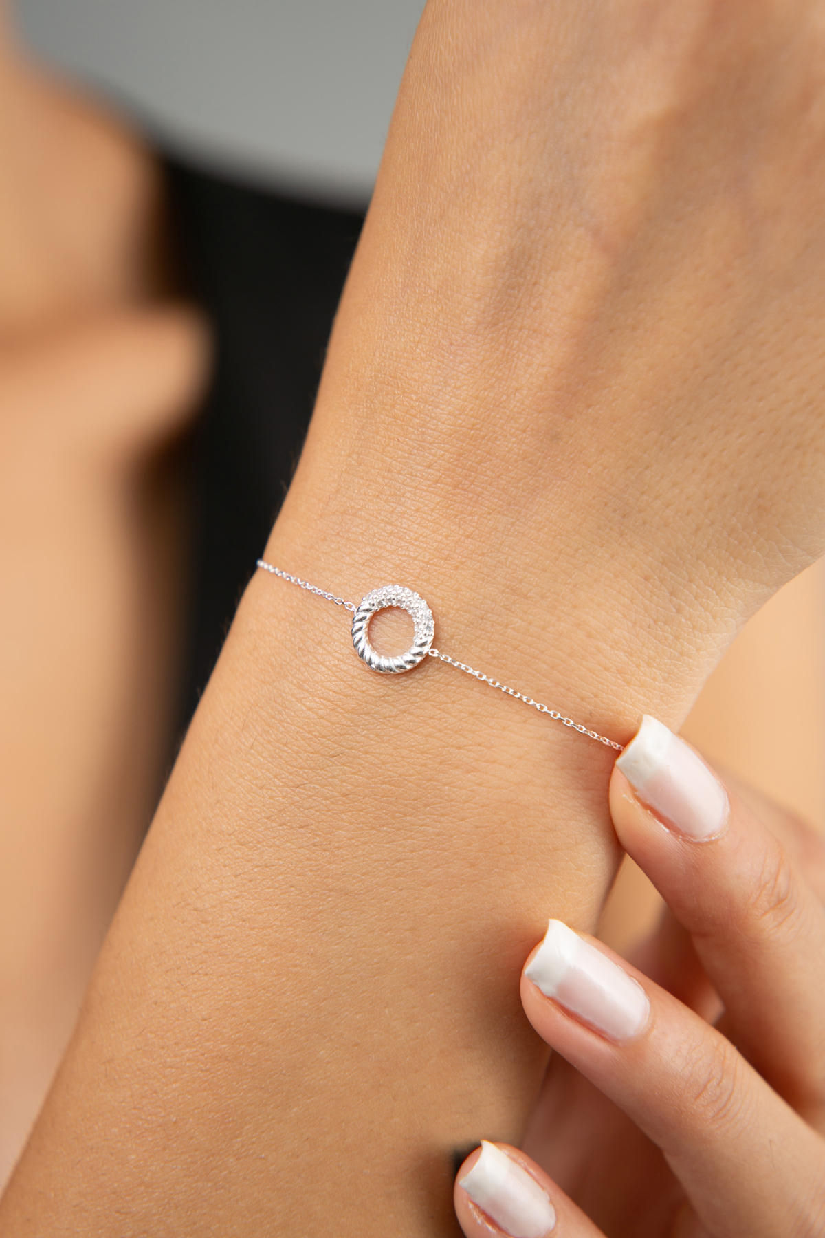 LustraZir Silver Charm Bracelet 925 - Shine & Style!