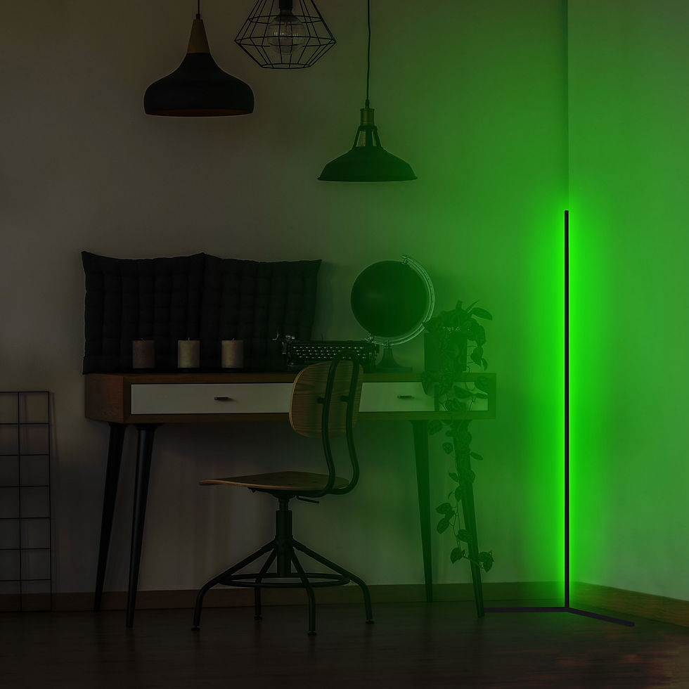 Thumbnail: LumiVerde Aura: Modern Green Glow Lamp