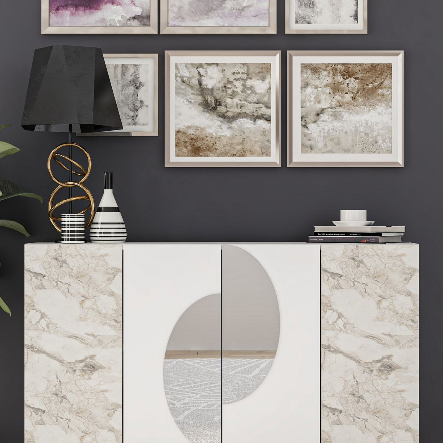 Afra KM120 - White, Silver