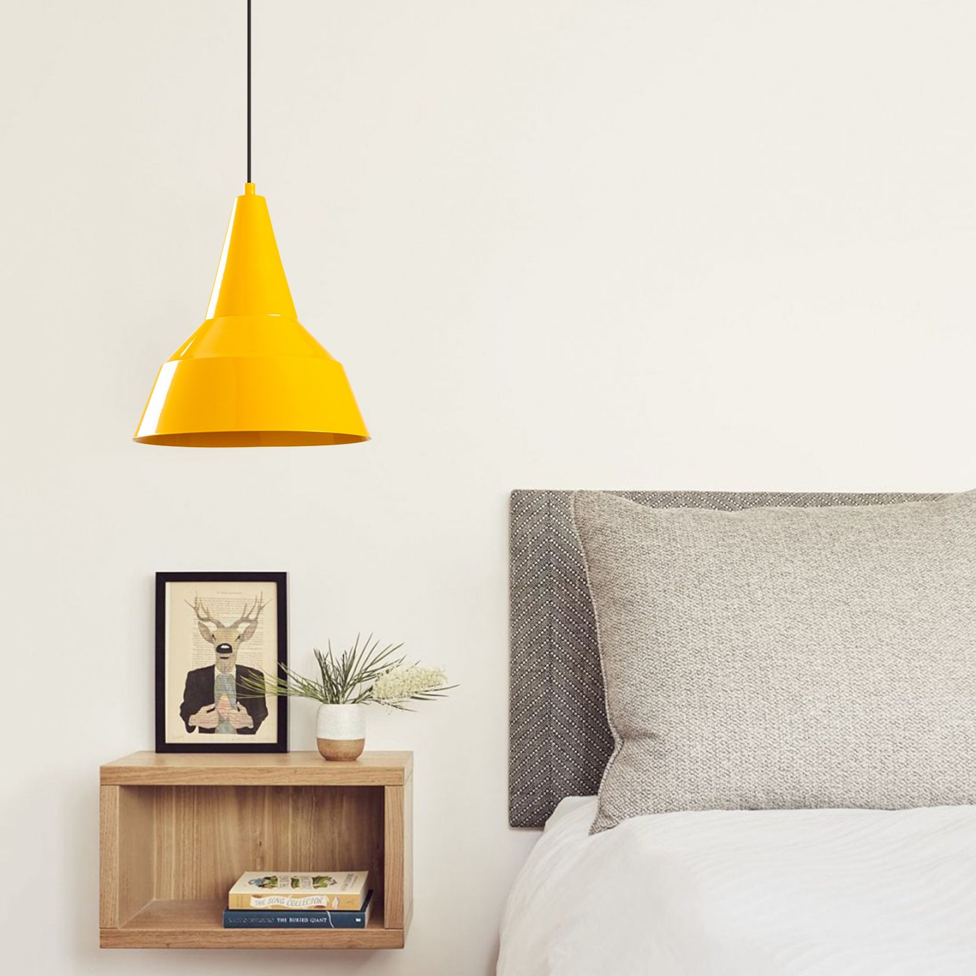 Luminara Solara: Modern Yellow Chandelier Delight