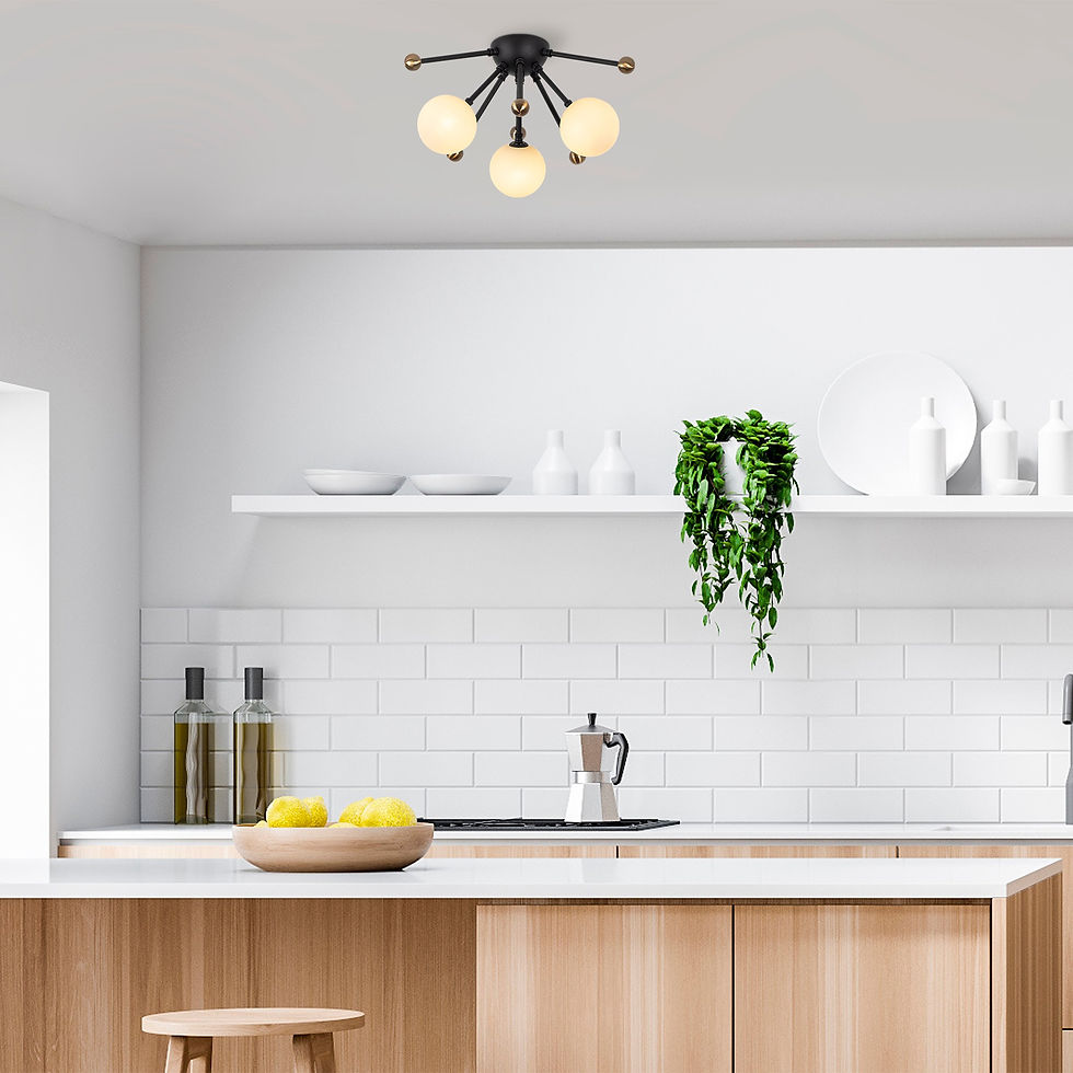 Thumbnail: LustraNova: Industrial Elegance Chandelier