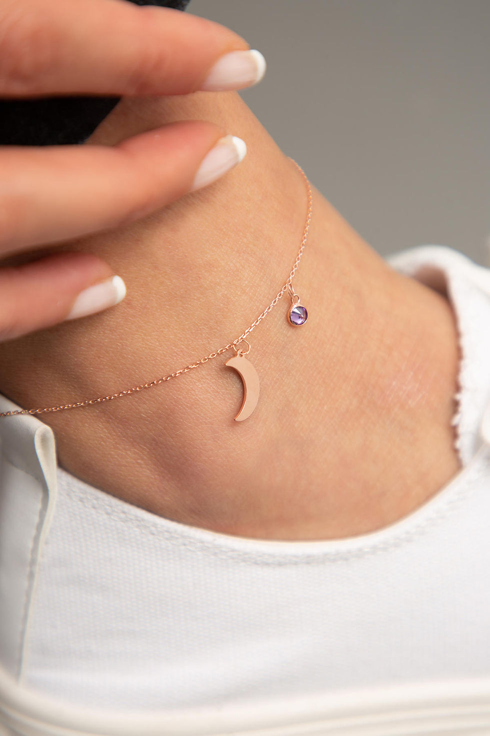 Thumbnail: LustreLink Sterling Anklet with SparkleZircon