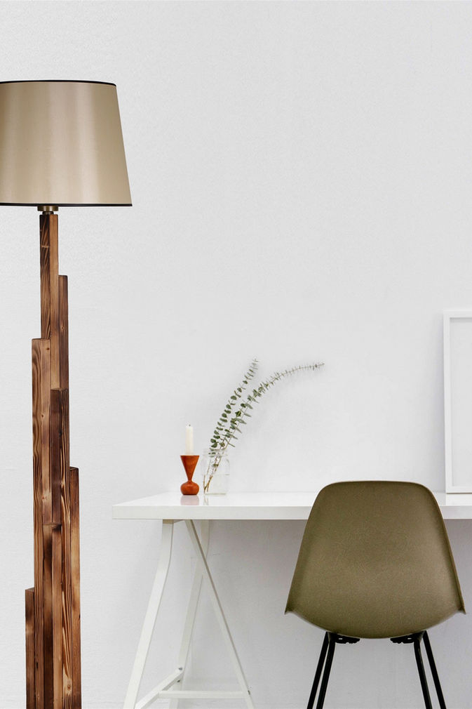 Kule Yanik Ahsap Lambader Pramit 15-3 Abajurlu