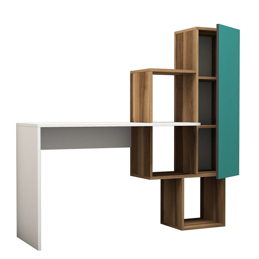 Thumbnail: Acelya - Walnut, White, Turquoise