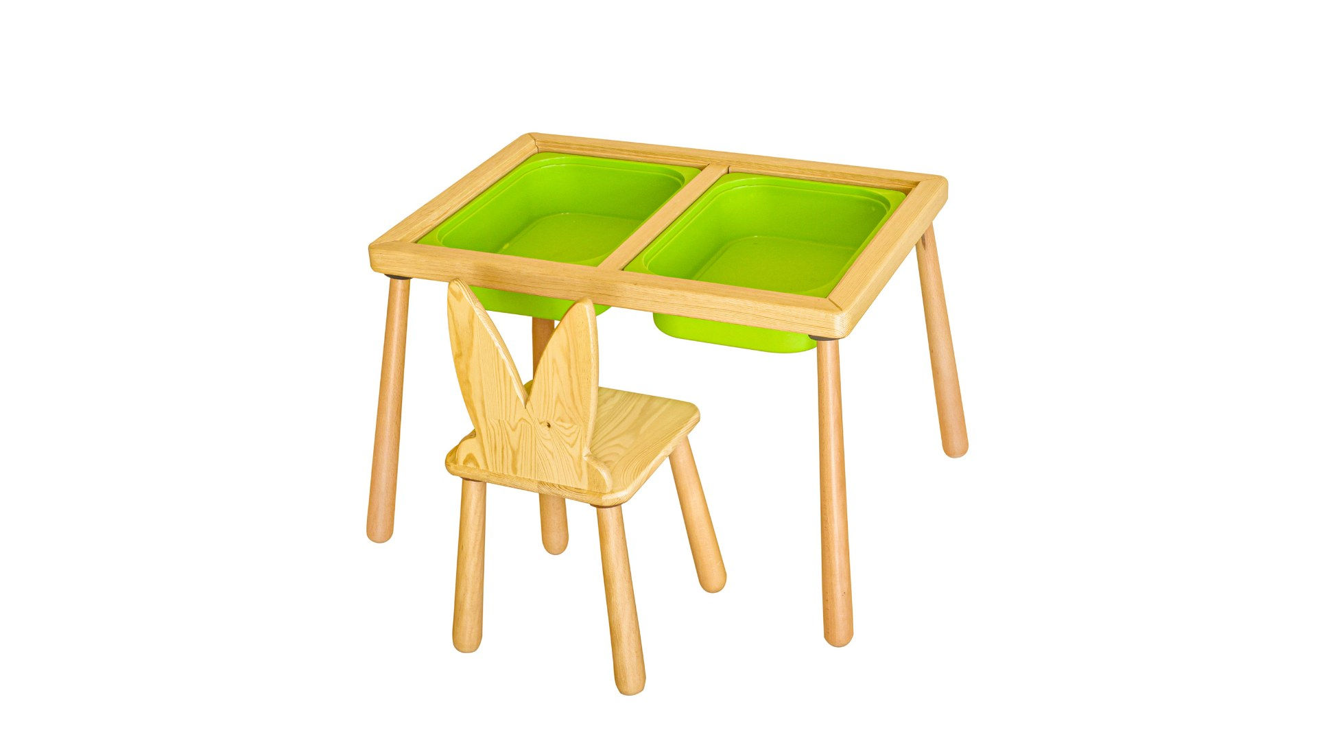 Table and Chair - Green