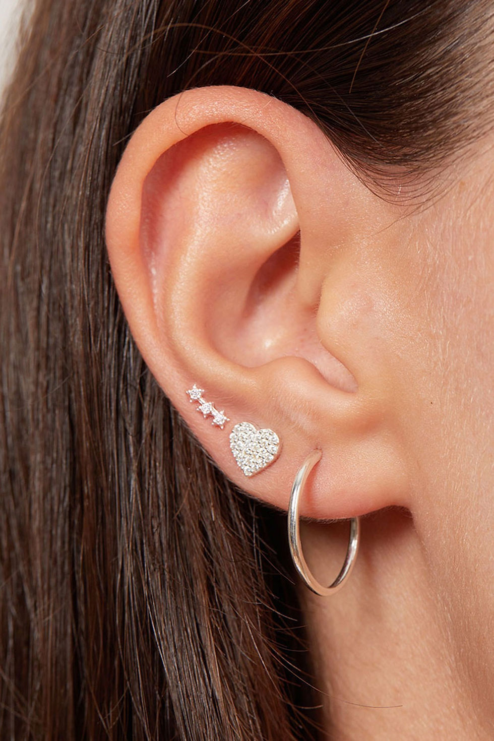 LustreLoom Silver Earrings - Radiant Elegance