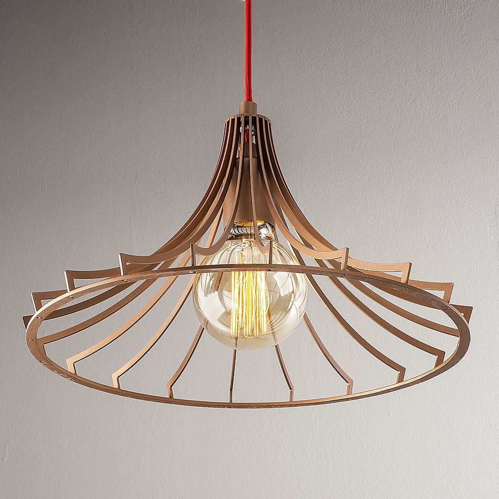 Thumbnail: LustreVibe Copper Glow Chandelier