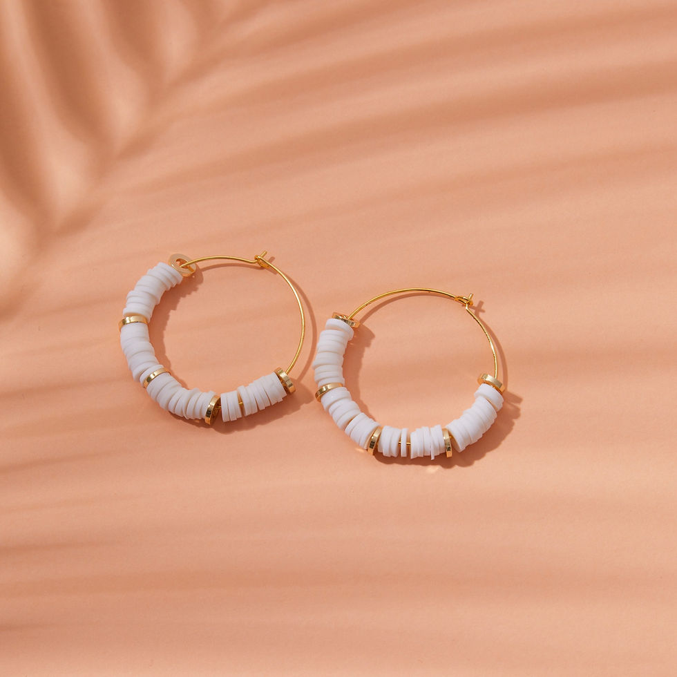 LustraLoom White Bliss Earrings