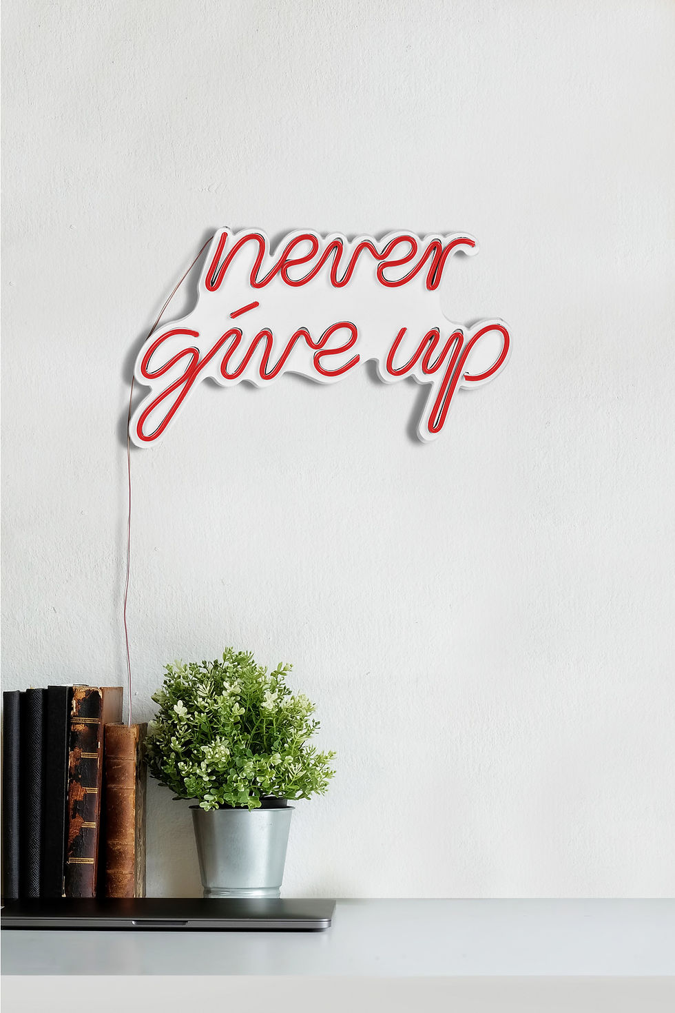 Thumbnail: Never Give Up - Red