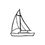 Thumbnail: Sailboat - Black