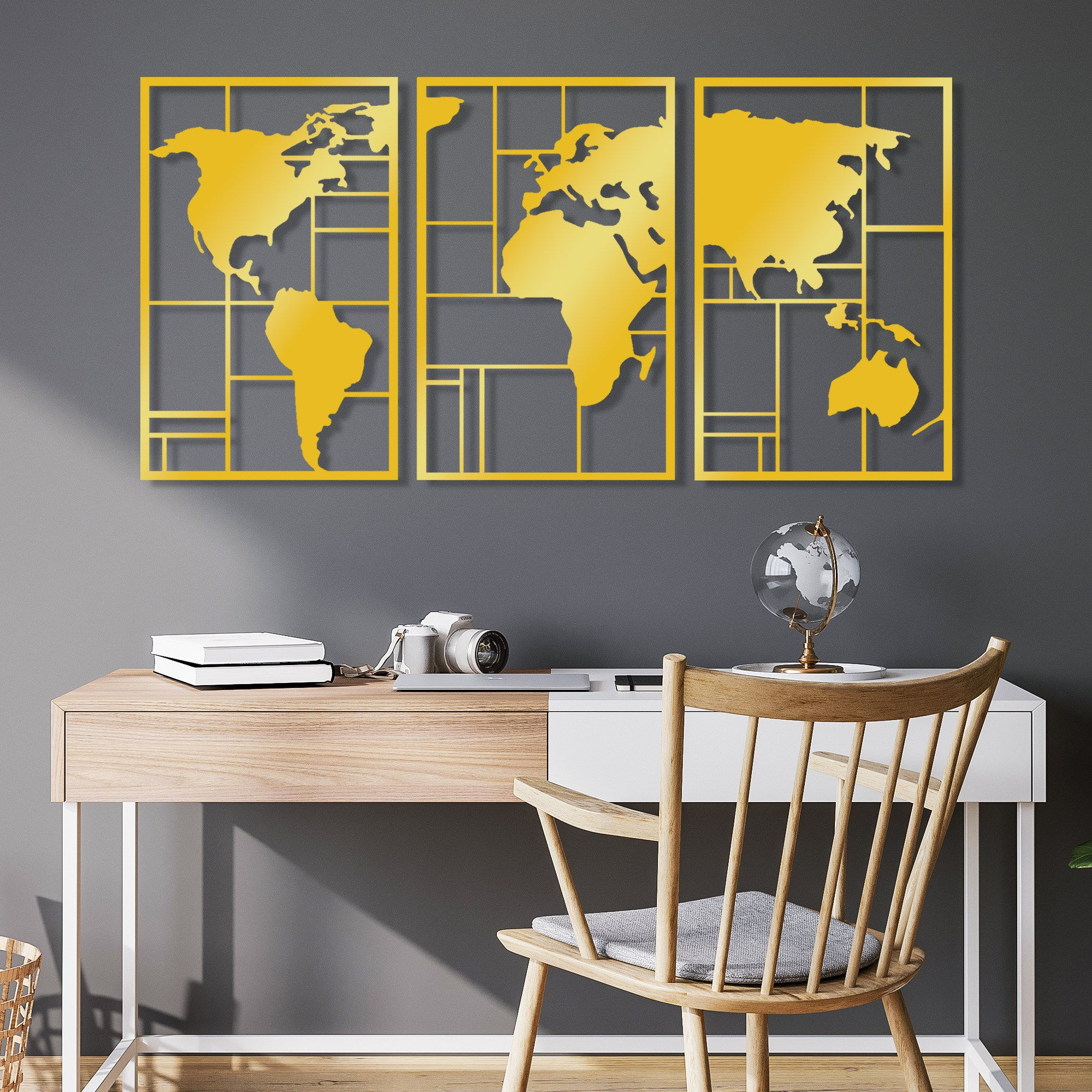 Golden Triple World Map