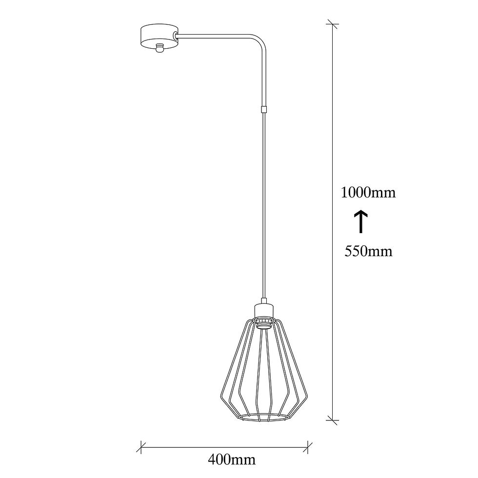 Thumbnail: Obsidian Glow: Industrial Elegance Chandelier