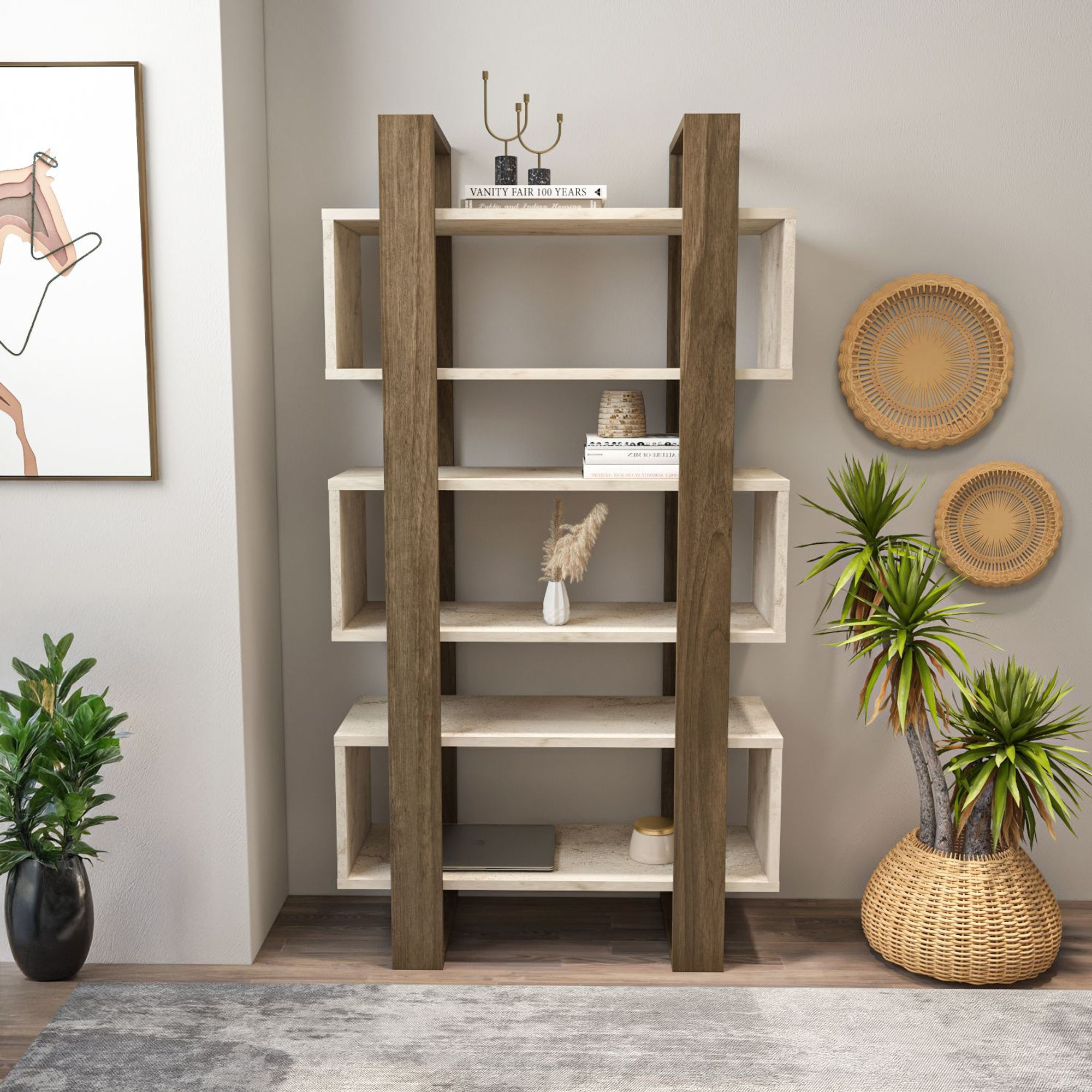 Reina - Walnut, Travertine
