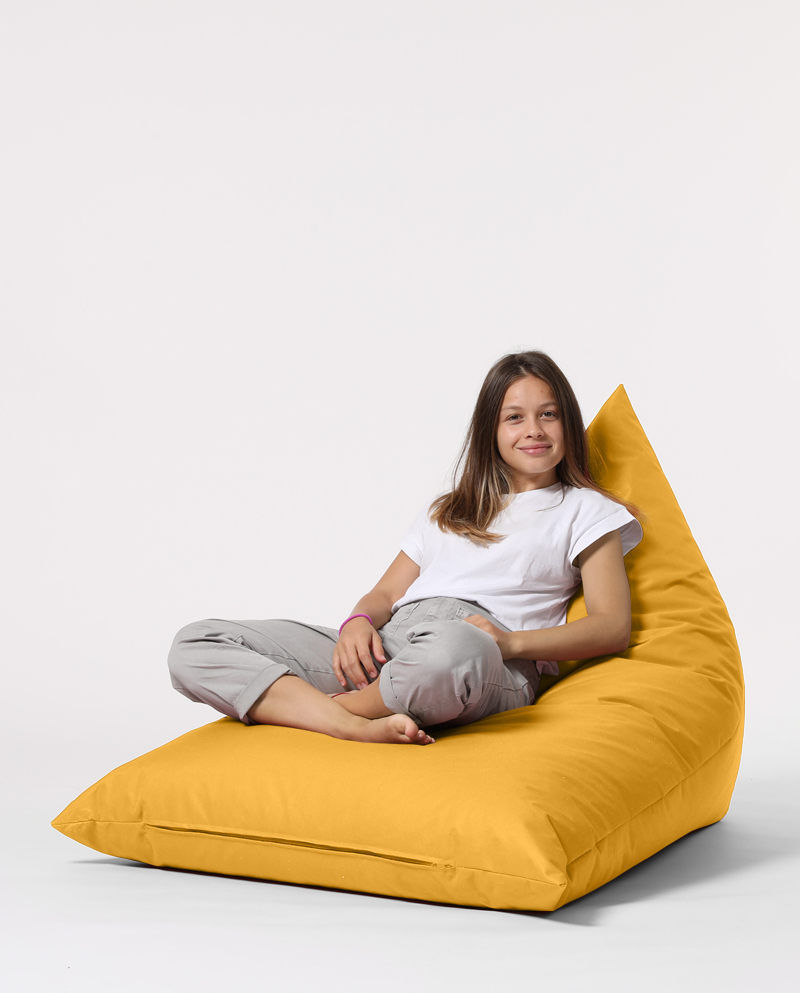 Pyramid Big Bed Pouf - Yellow