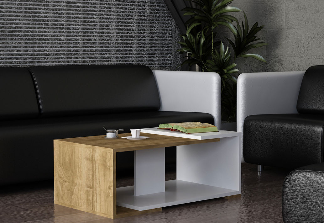 Modern - White, Walnut