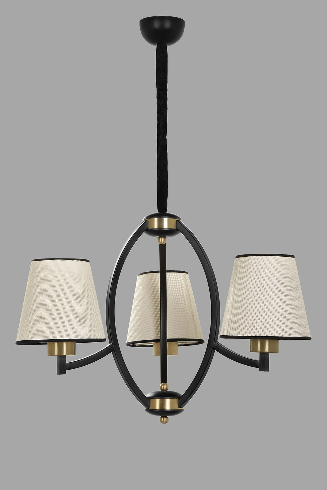 LuxeLume Aura: Adjustable Metal Chandelier
