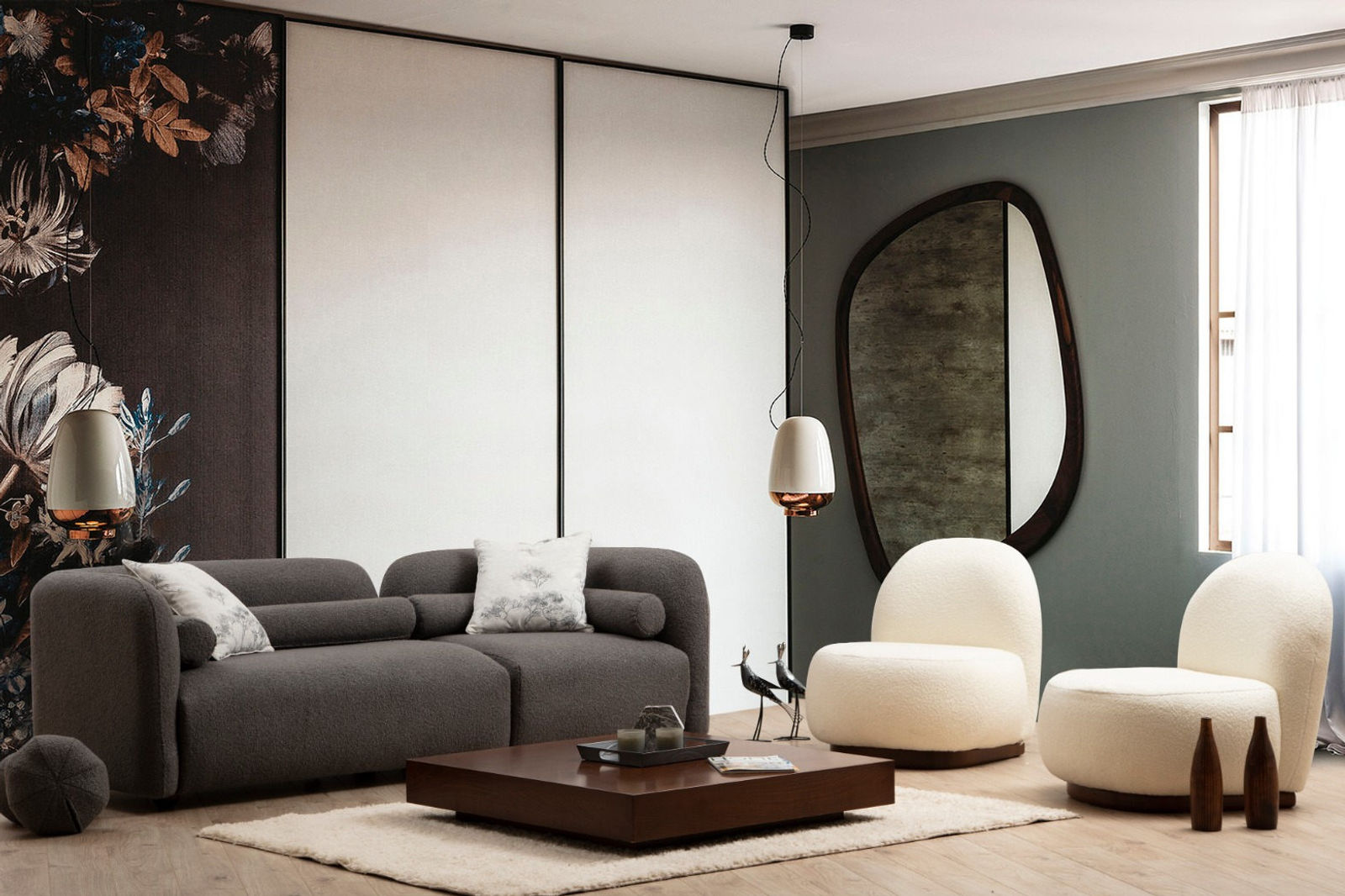 Victoria Grey Bouclette