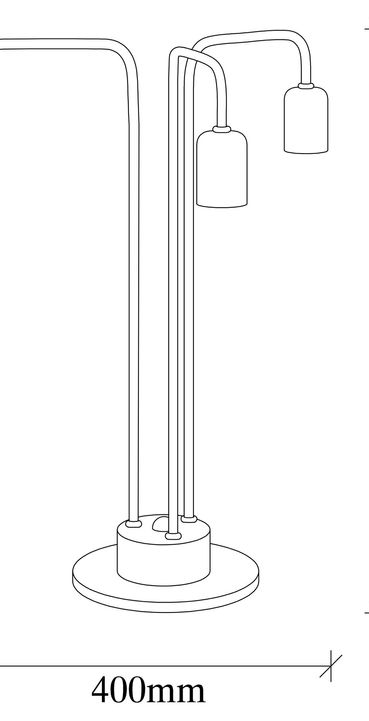 Thumbnail: Glamora Luxe Metal Table Glow Lamp