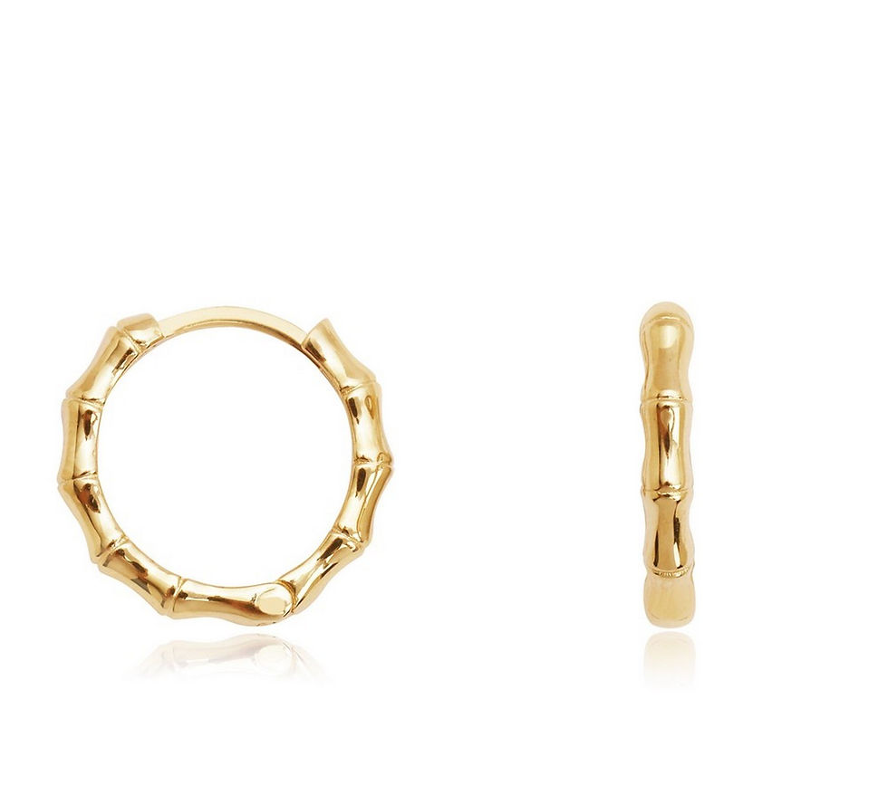 Gilded Neo Huggies: Luxe 14K Gold Elegance
