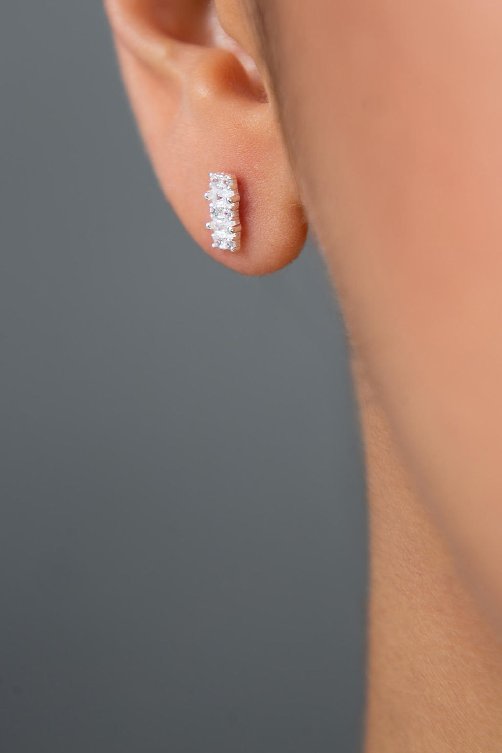 LustreGem Silver Elegance Earrings