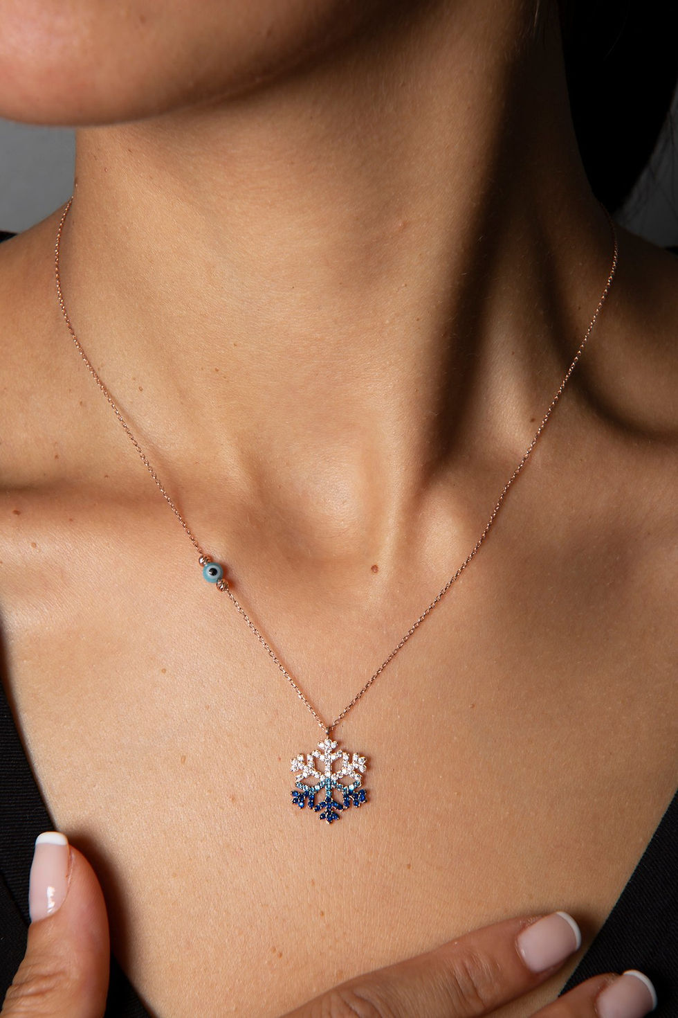 Lustrosa Rose Sterling Necklace