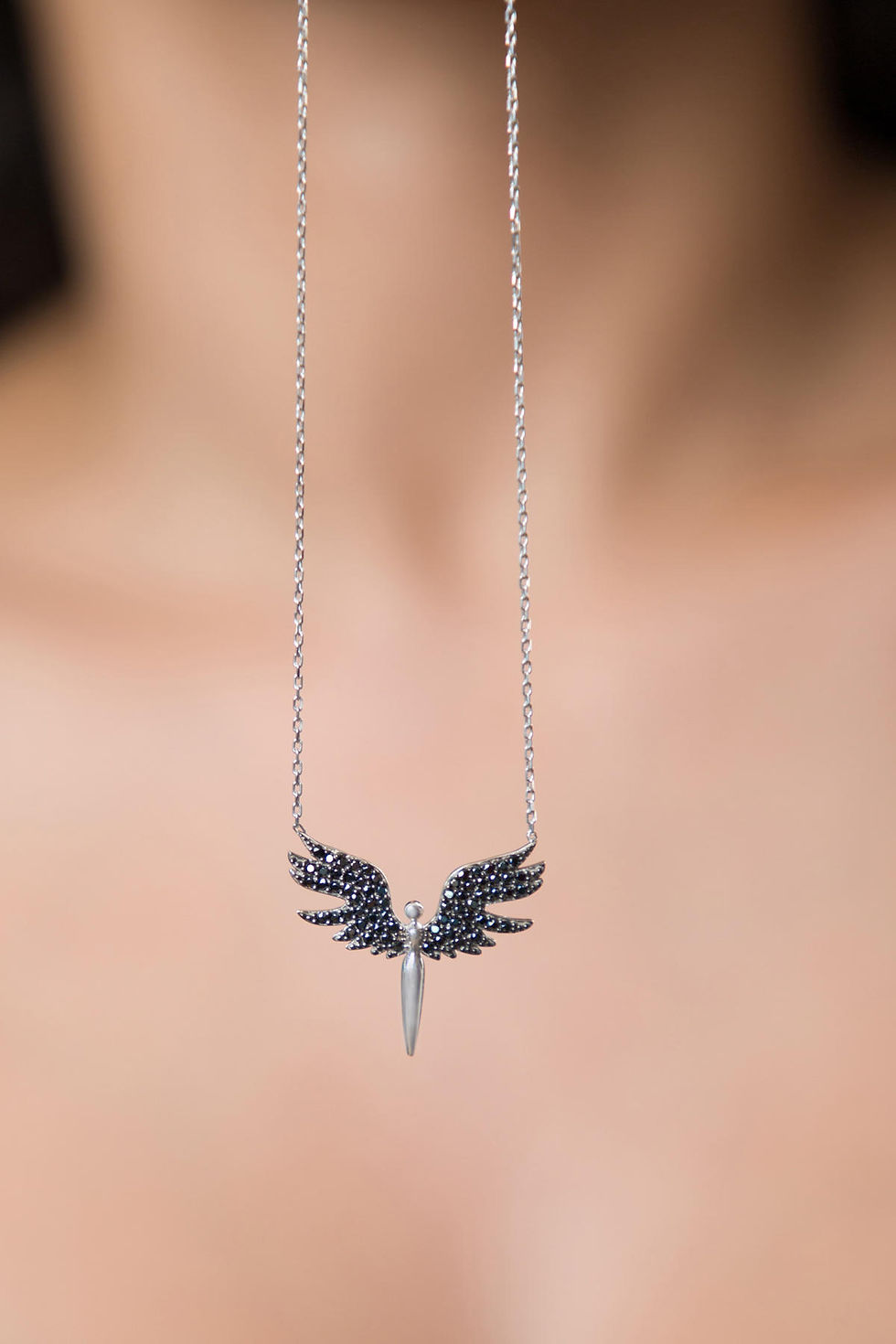 Thumbnail: LustraZir Silver Charm Necklace 925