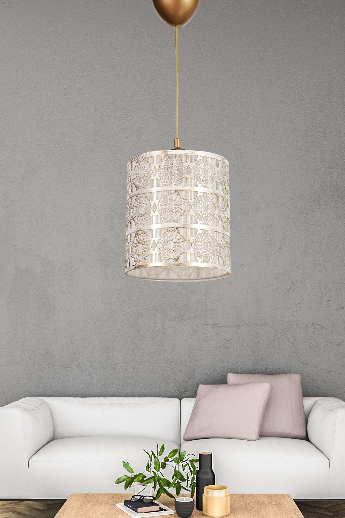 Luminara Chic: Glamourous White Chandelier