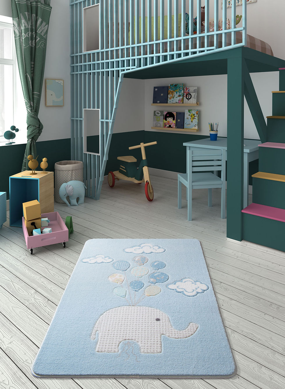 Thumbnail: Sweet Elephant - Light Blue