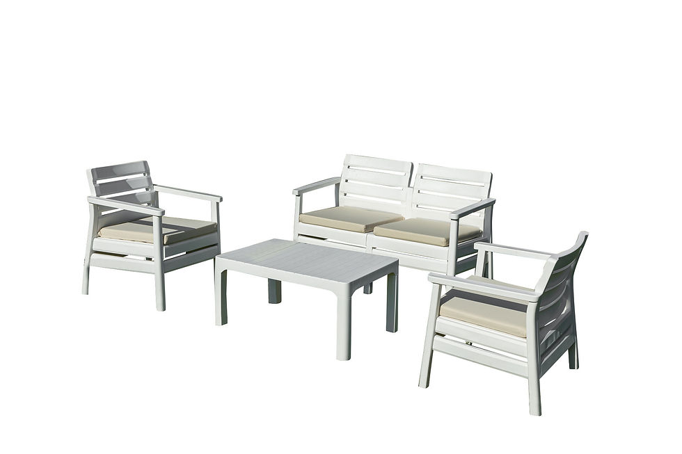 Thumbnail: Sofa Set Double - White