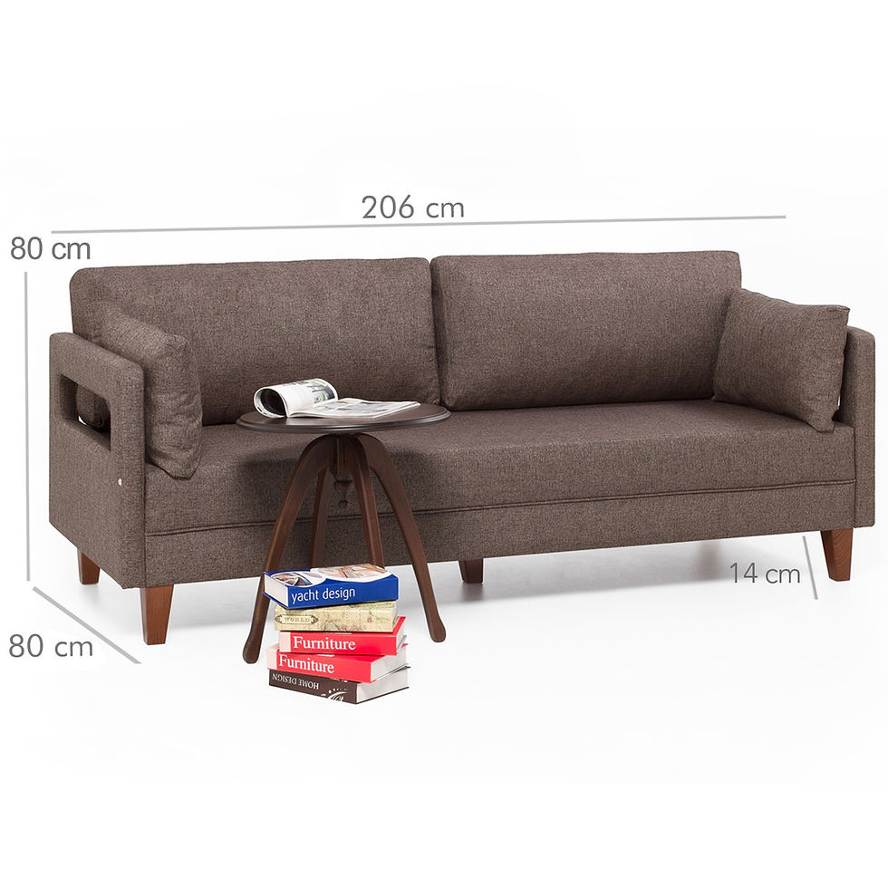 Thumbnail: Comfort Sofa For 3 Pr - Brown