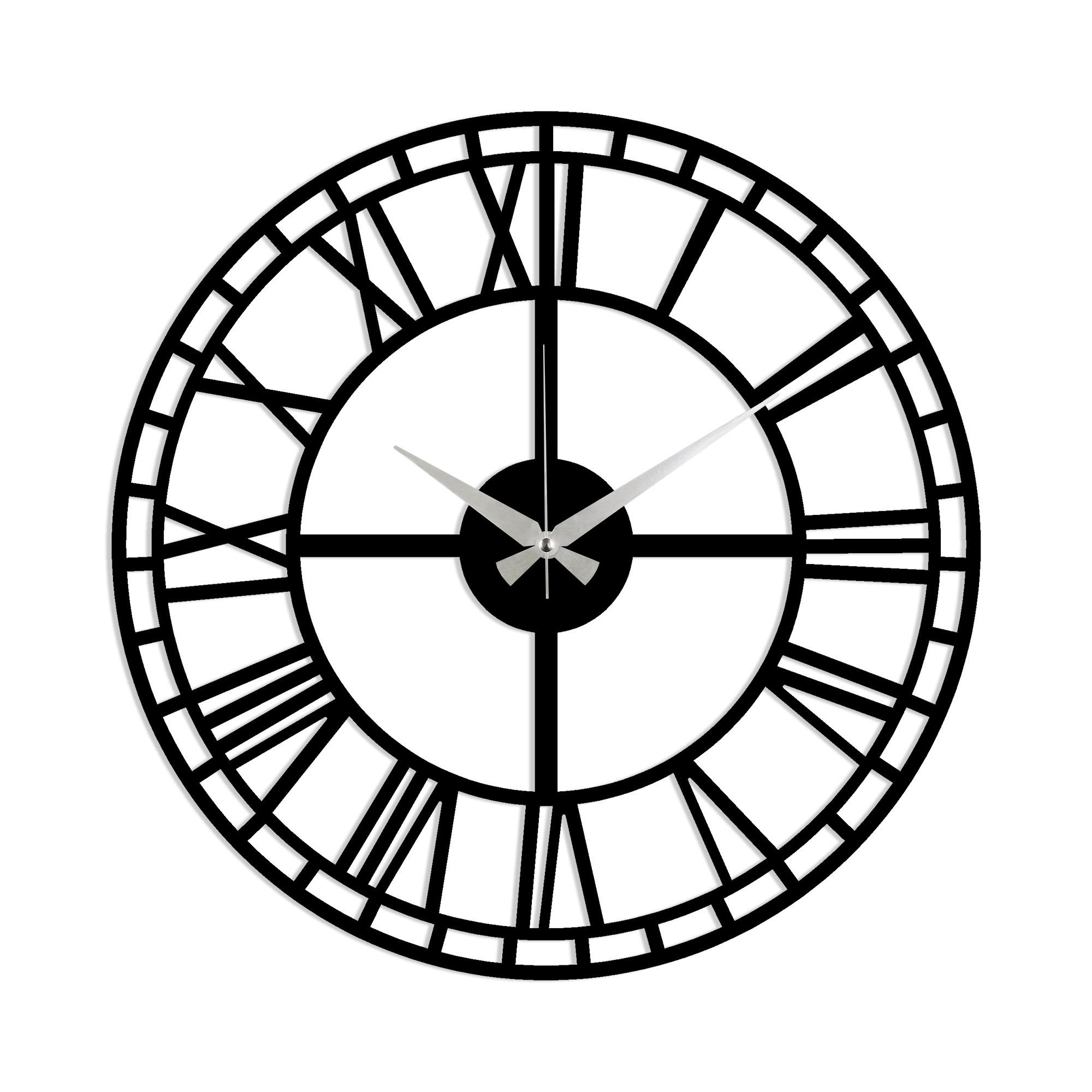 Metal Wall Clock 2 - Black