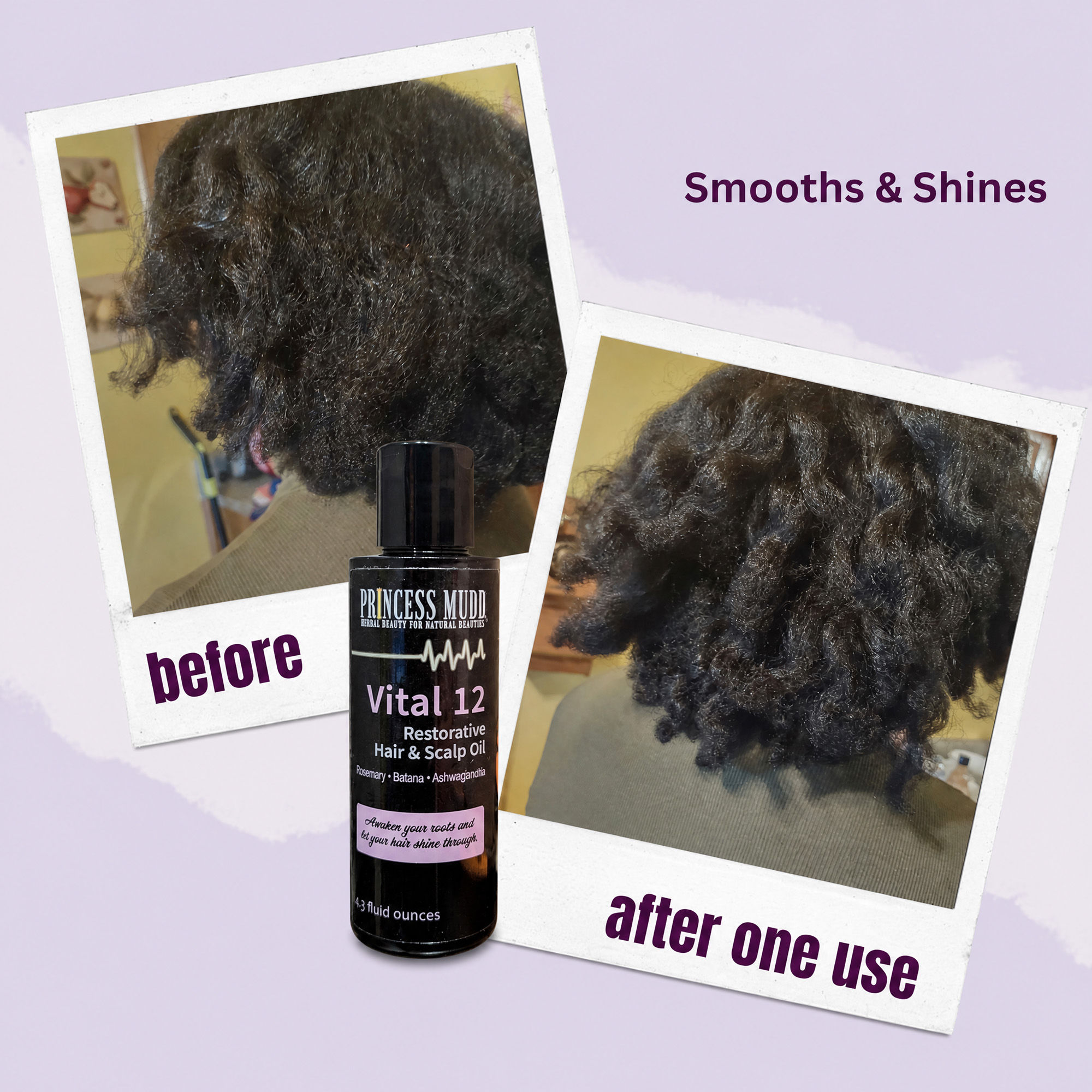 plant based hair oil for dry curls