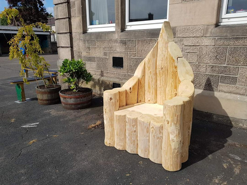 Santa Claus bench 1m wide 1.8m H | Wild Furniture