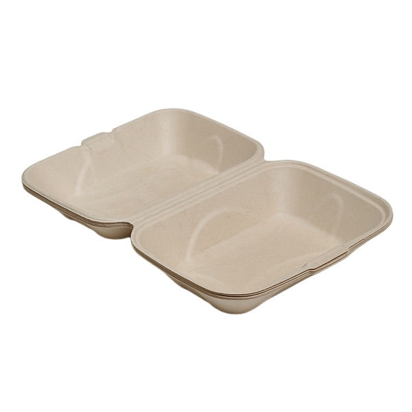 Miniatura: PFF 9″×6″Clamshell---bagasse meal box
