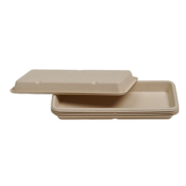 Miniatura: Bagasse Snack Tray Hot Dog Food Tray