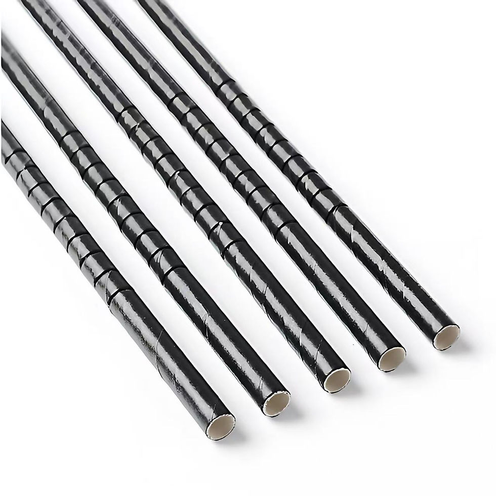 Miniaturbild: Black Flexible Paper Straws