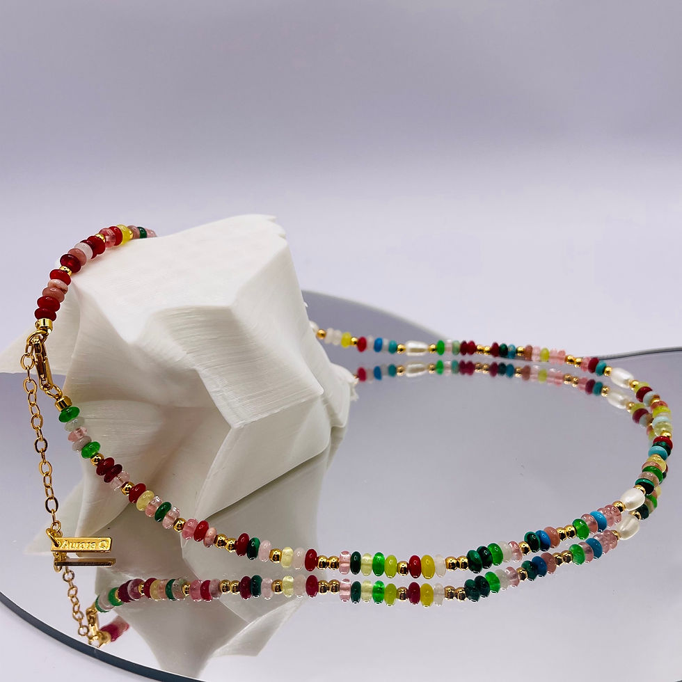 Bohemian Beaded Pearl Necklace