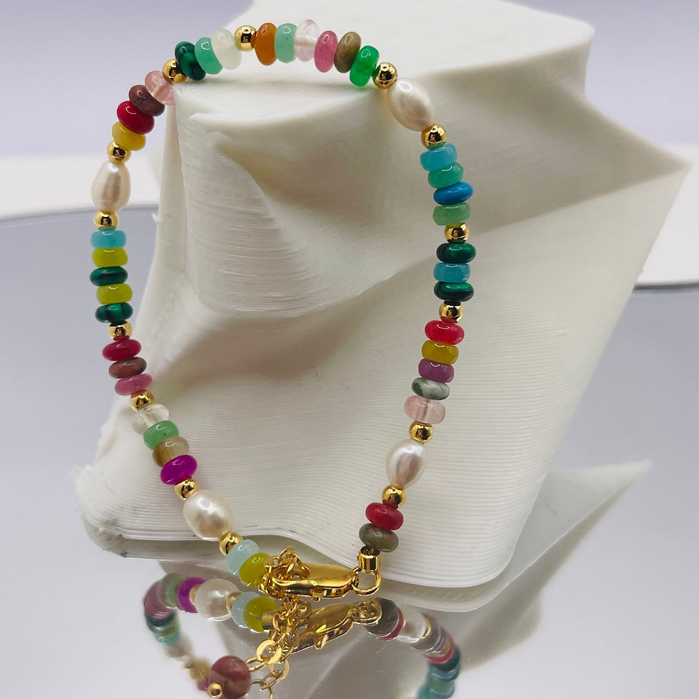 Bohemian Beaded Pearl Bracelet