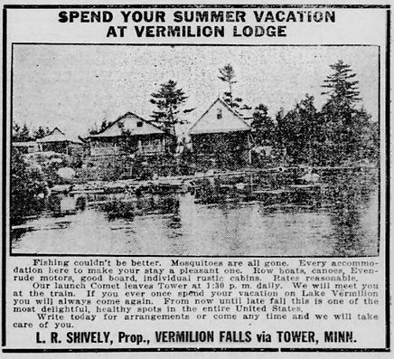 1916 Vermilion Lodge Duluth Herald