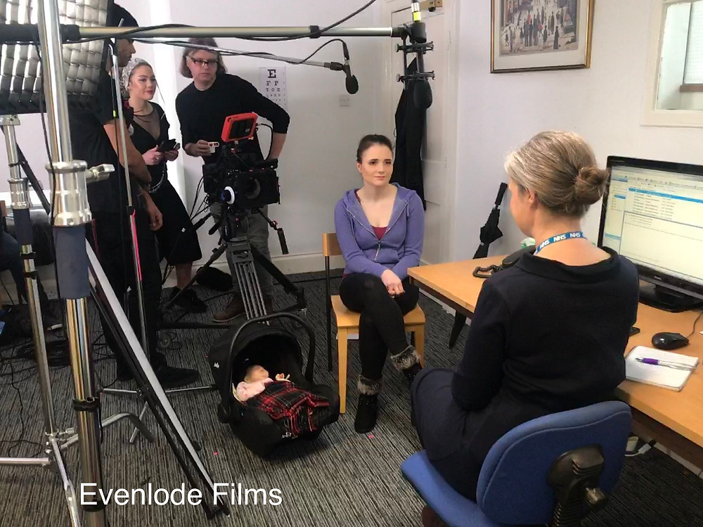On set - Evenlode Films and Productions - Cast and Crew for three shorts