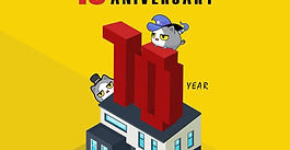 KP Comics Studios celebrates 10 years as a leading creative studio in Thailand, providing illustration, comics, webtoon, 3D modeling, and animation services.