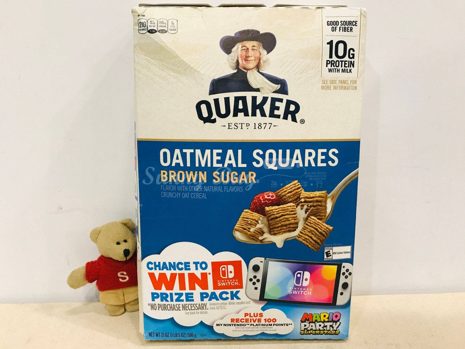 【Sunny Buy】Quaker Oatmeal Squares Cereal / Brown Sugar 21oz