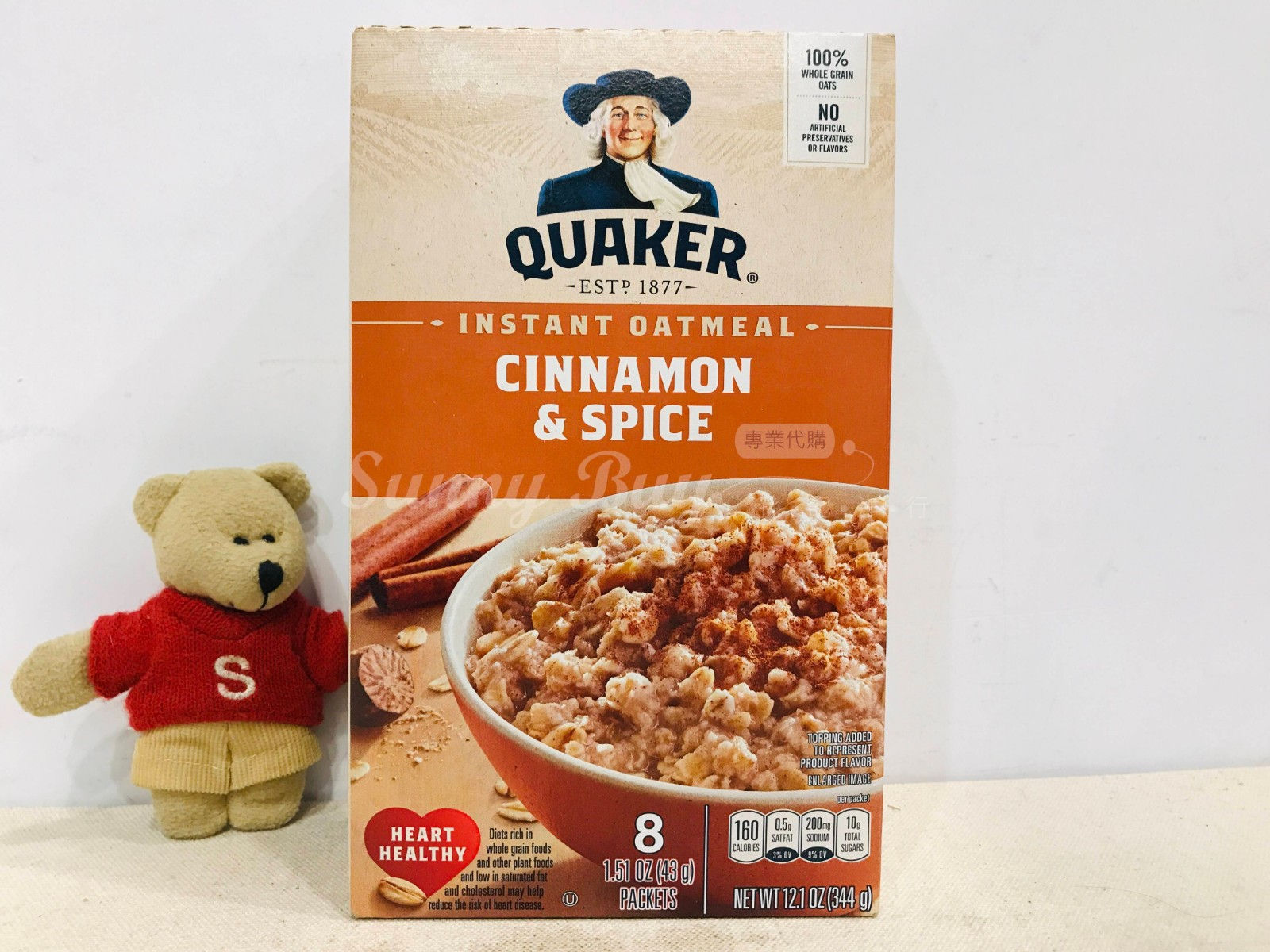 【Sunny Buy 】Quaker Oatmeal Cinnamon&Spice 8ct / 12.1oz (#18688)