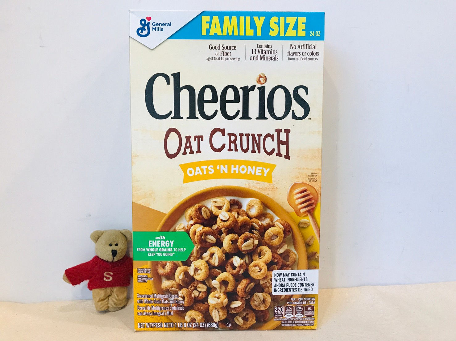 【Sunny Buy】General Mills Cheerios Oat Crunch Oats'N Honey Cereal 24oz(#24684)