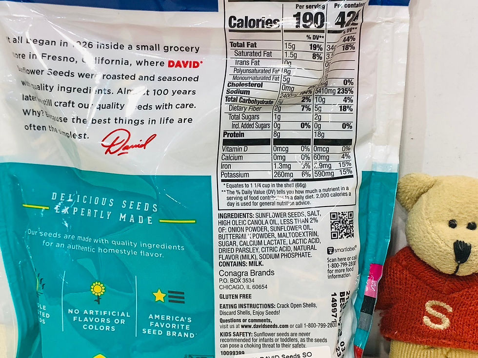 Thumbnail: 【Sunny Buy】David Roasted& Salted Sunflower Seeds(4 flavors) 5.25oz